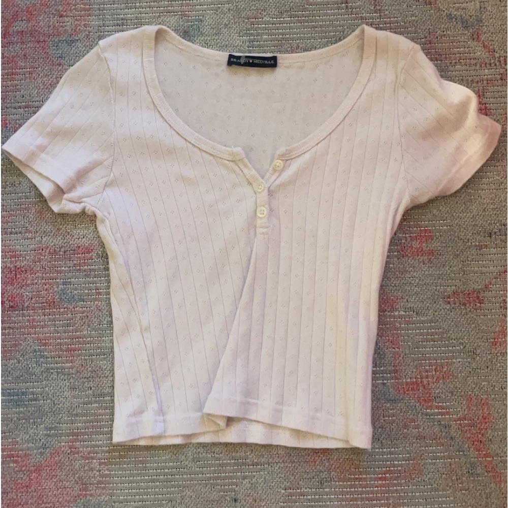 Brandy Melville pink Zelly top